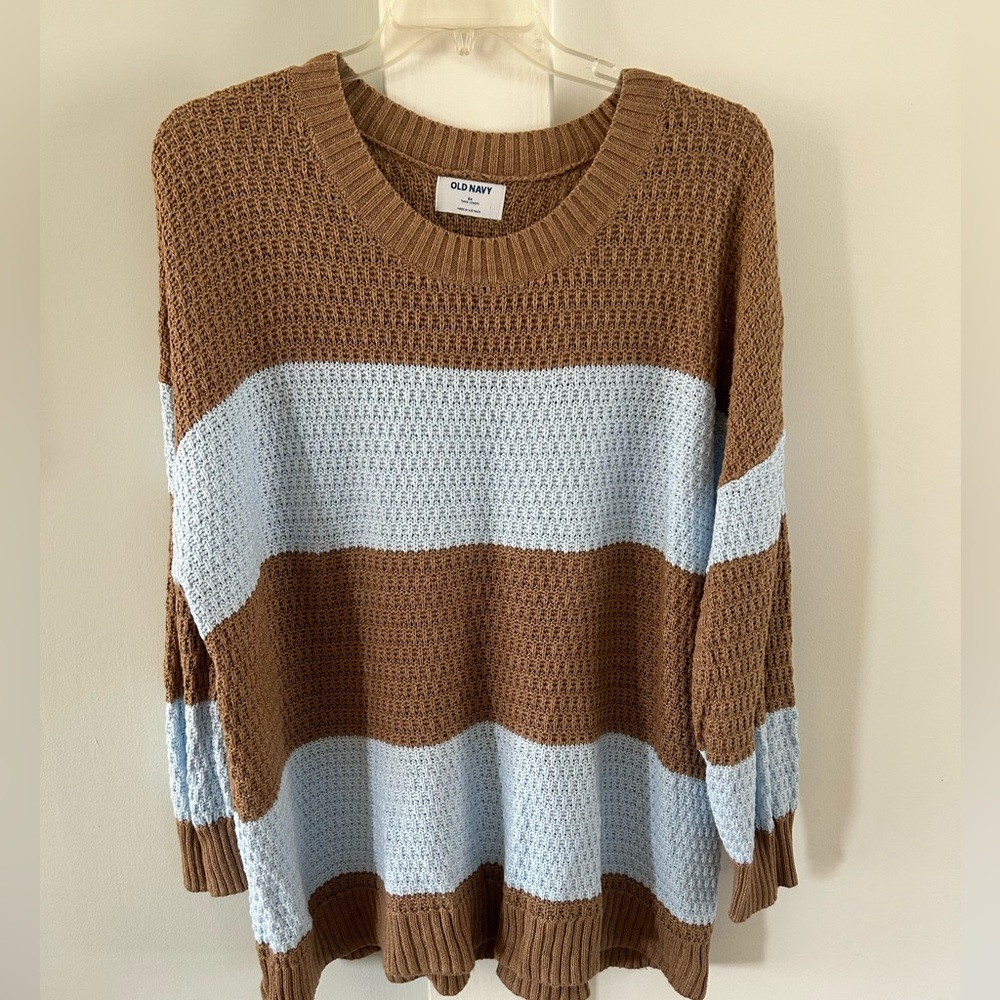 Old Navy size 3x brown & blue sweater.